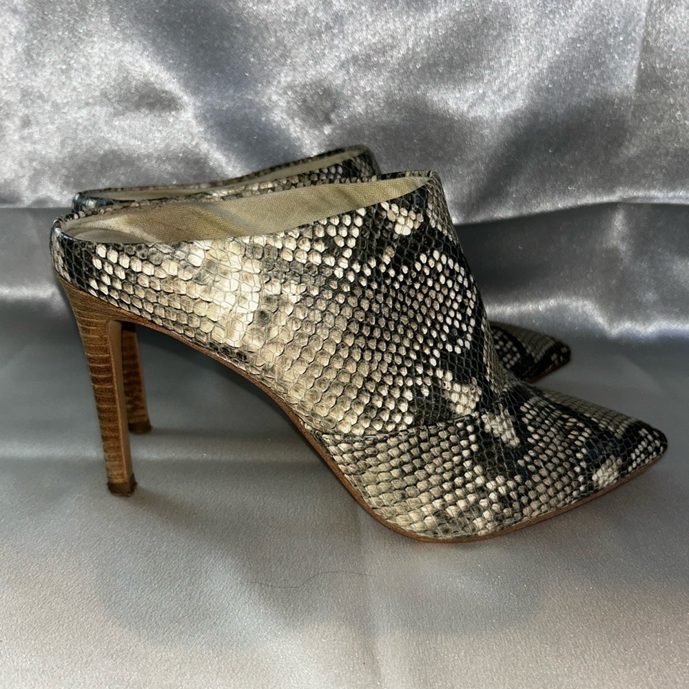 Dolce Vita Cinda Snake print High Heel Mules - Picture 1 of 8